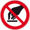Pictogram 205 - round, polyester self-adhesive “Do not touch”